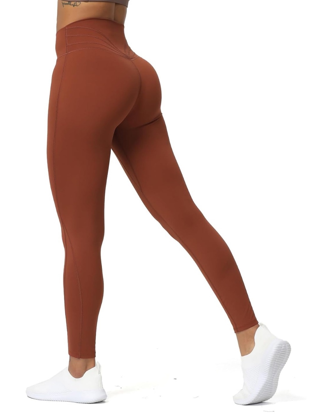 Aoxjox High Waisted Workout Leggings for Women Trinity Yoga Pants 26.5"